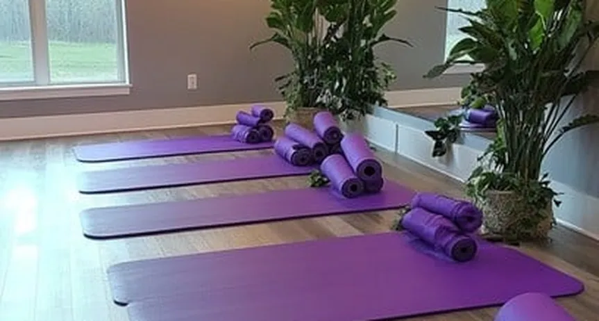 Modern yoga studio minimal design